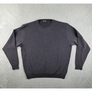 St. Croix Pullover Sweatshirt Mens 2XL Dark Gray Made In USA Honeycomb Knit